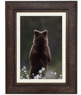 Marcello Rustic Distressed Walnut Brown with Linen Liner Wall Picture Frame - West Frames